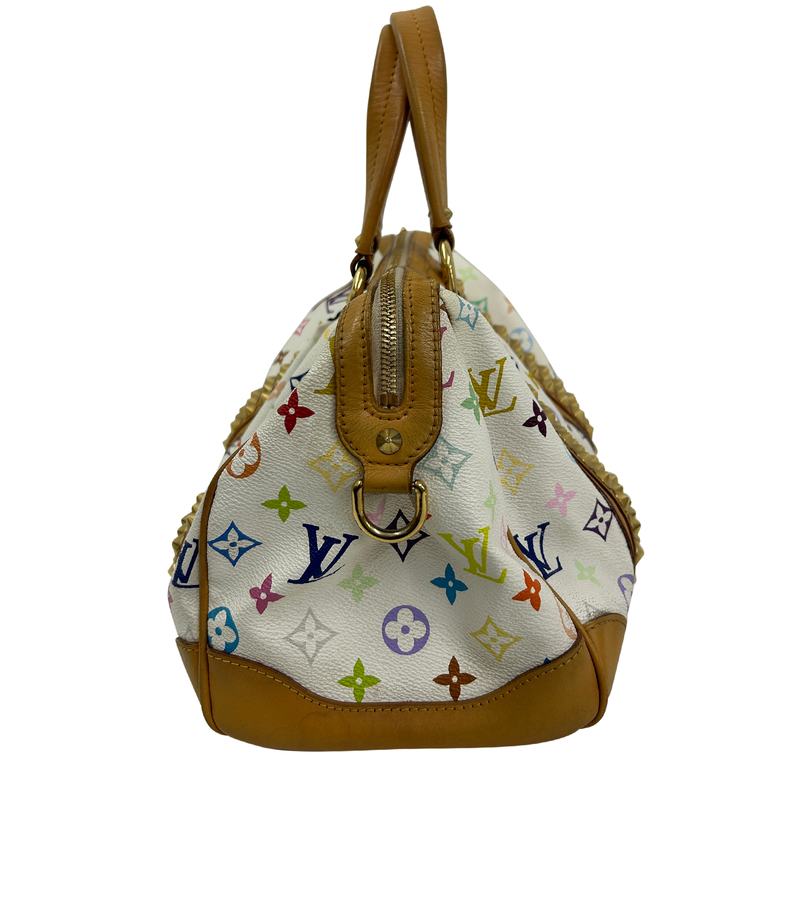 Courthney, 890&euro;, Bolso, Blanco, Canvas - General, Vista lateral